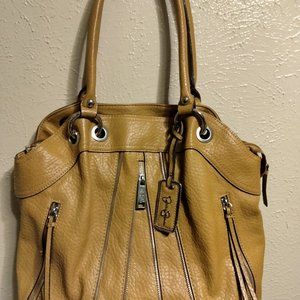 Jessica Simpson Zippered Shoulder Bag Leather  (Like New)